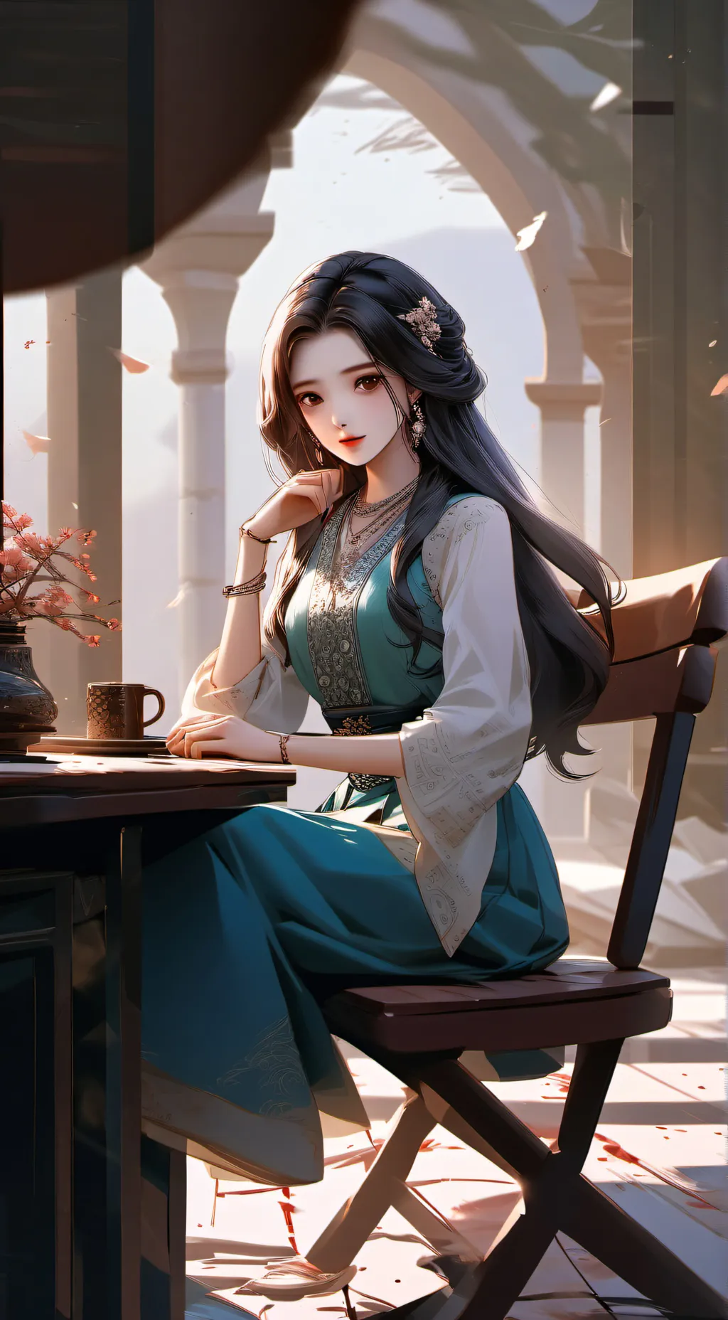 ai character: Aphmau  background