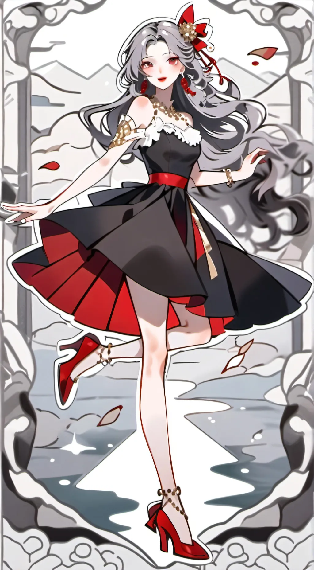 ai character: actor  katie mad.. background