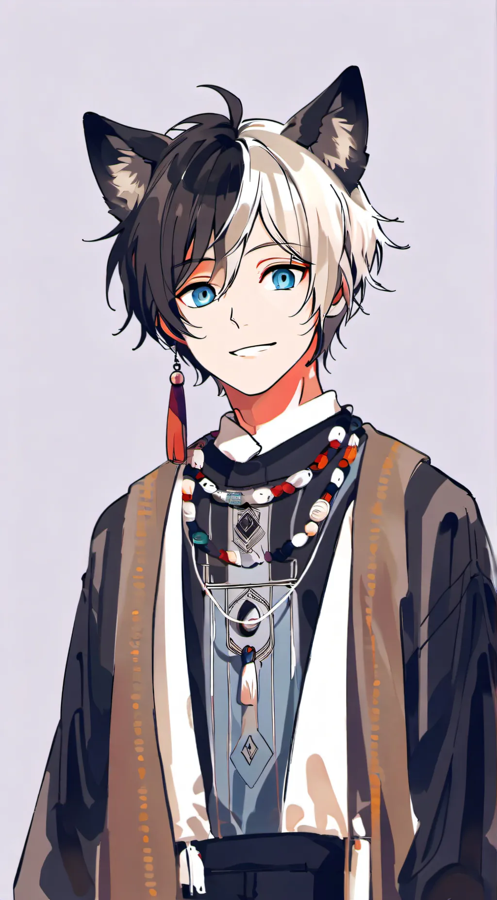 ai character: a scary wolf background