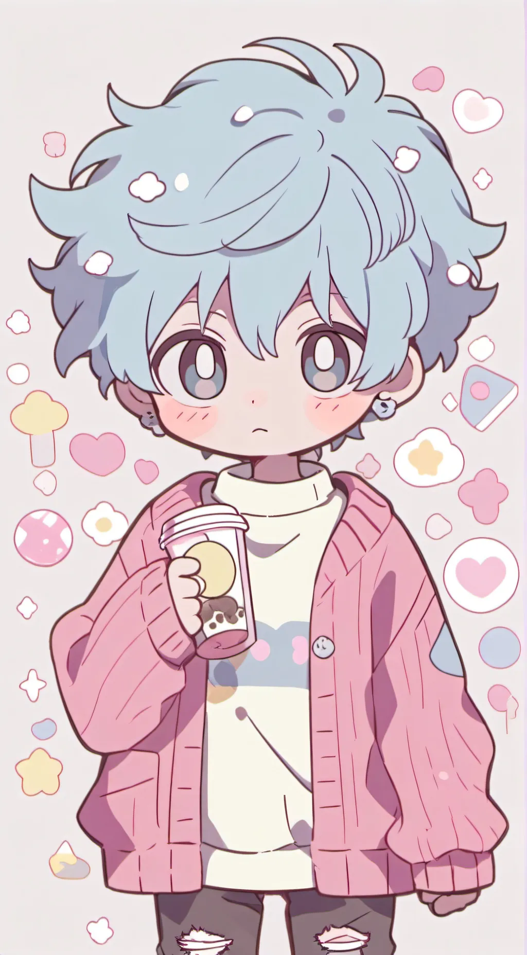 ai character: Baby saja background