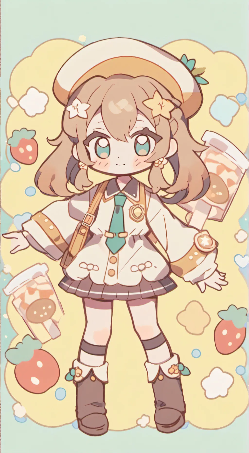 ai character: AURORA COMPLANNO!! background