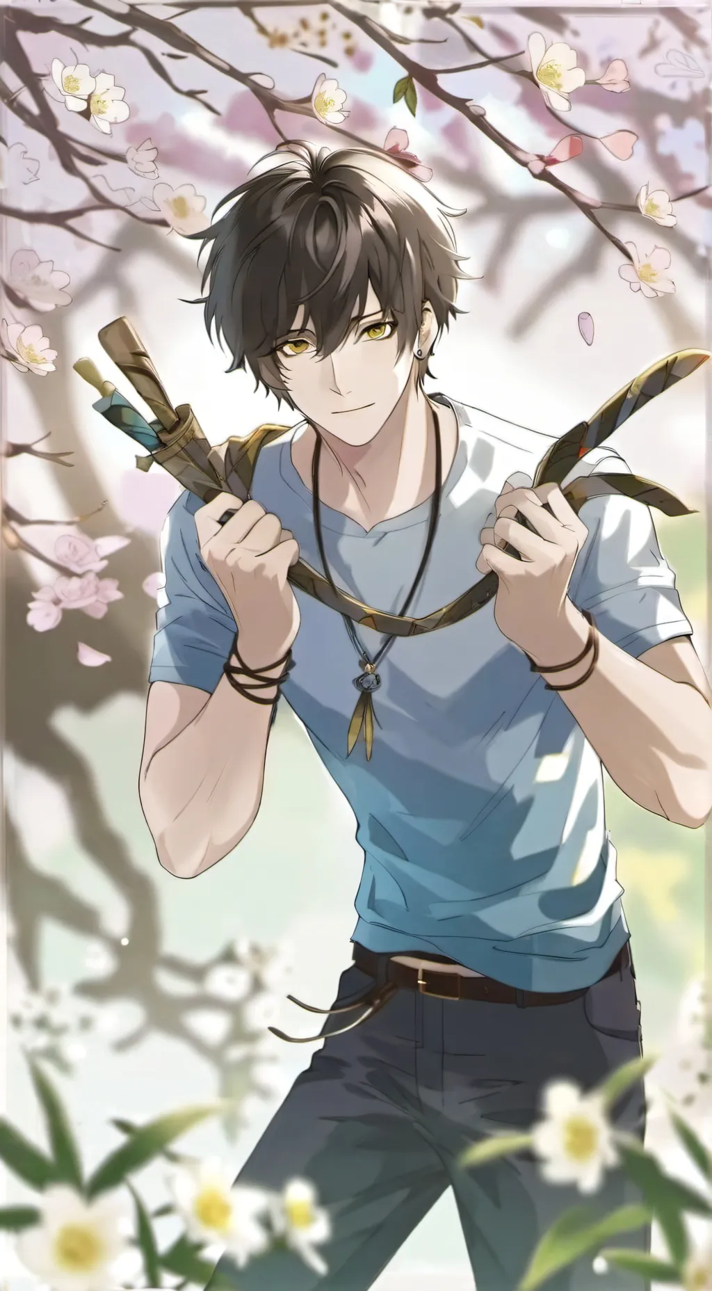 ai character: Leon background