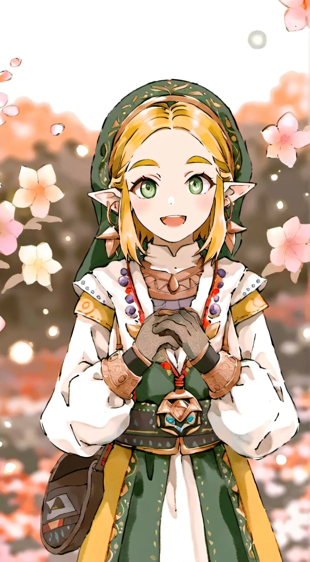 ai character: Zelda ❤️ background