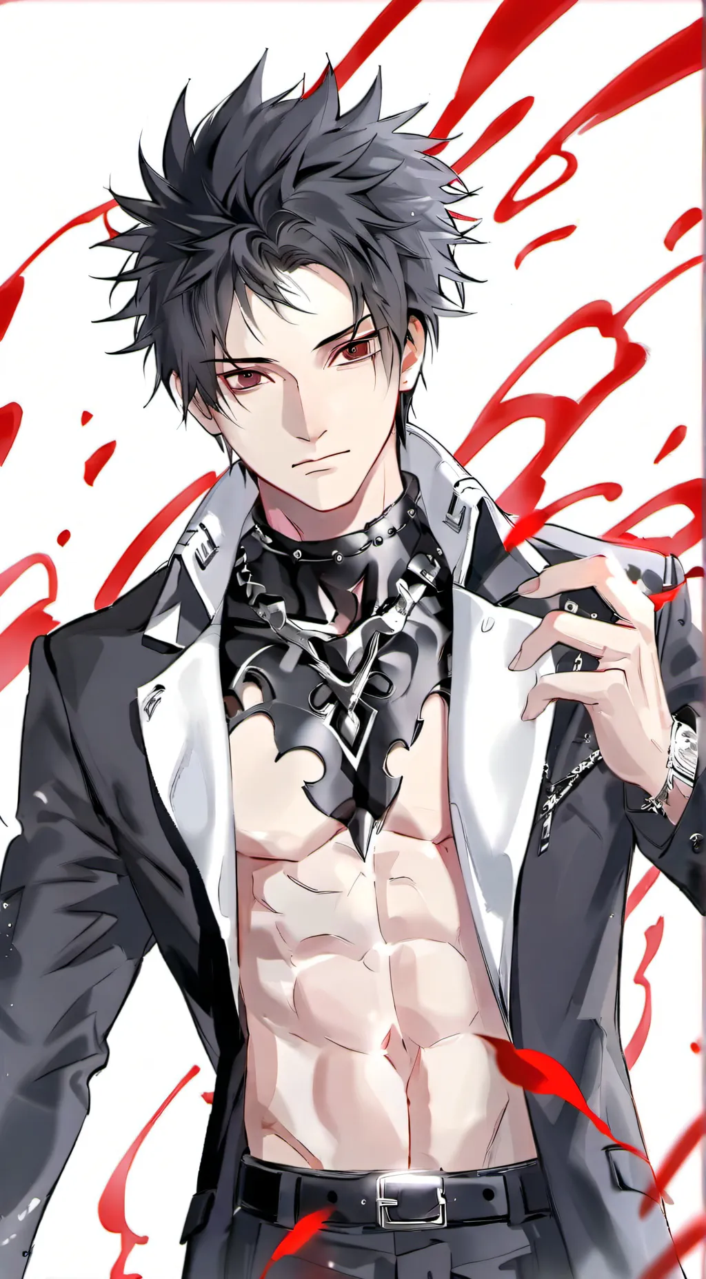 ai character: Aiden Black background