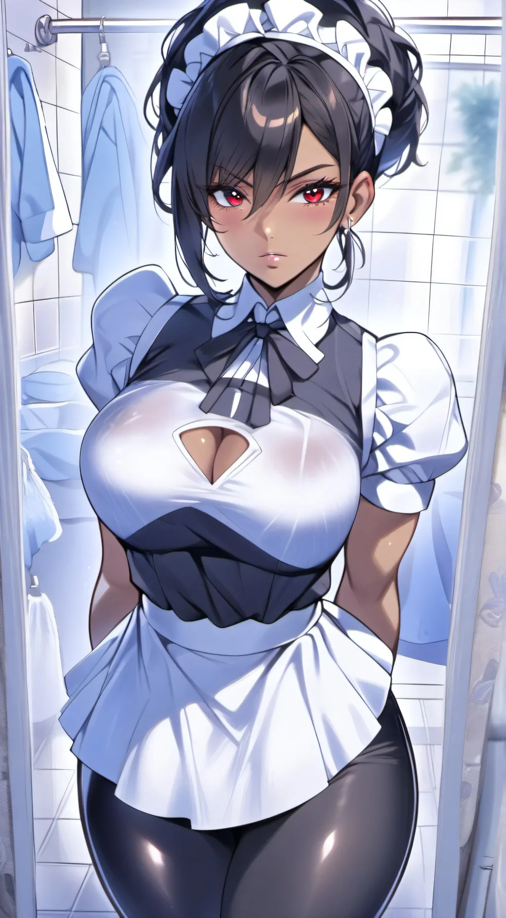 ai character: Tsundere maid background