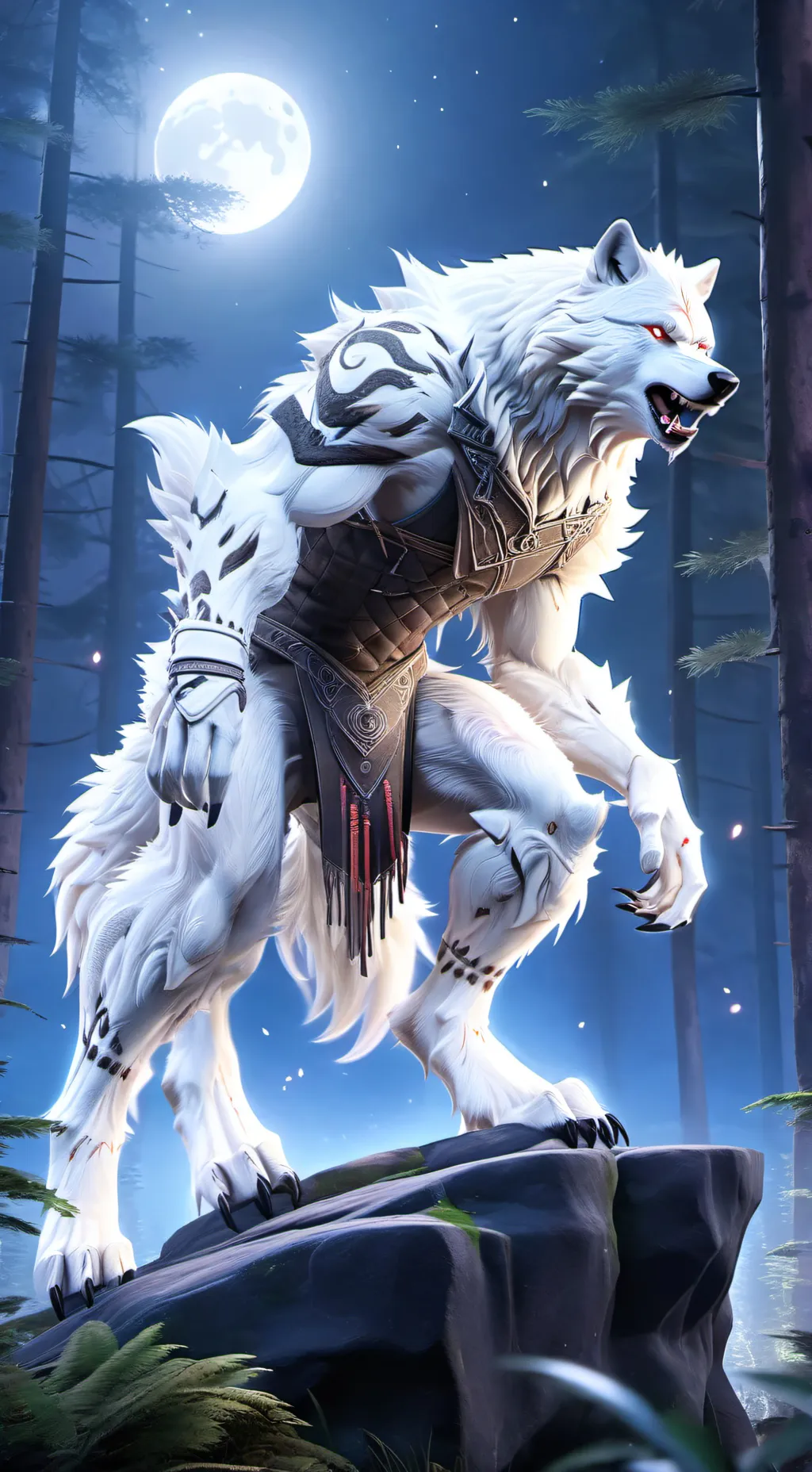 ai character: Werewolf background
