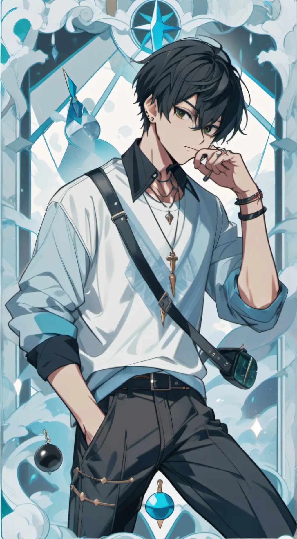 ai character: Evan  background