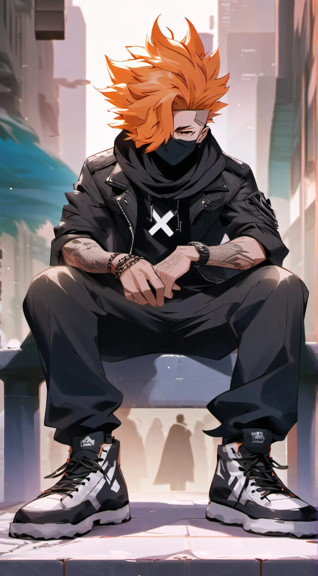 ai character: soft pico background