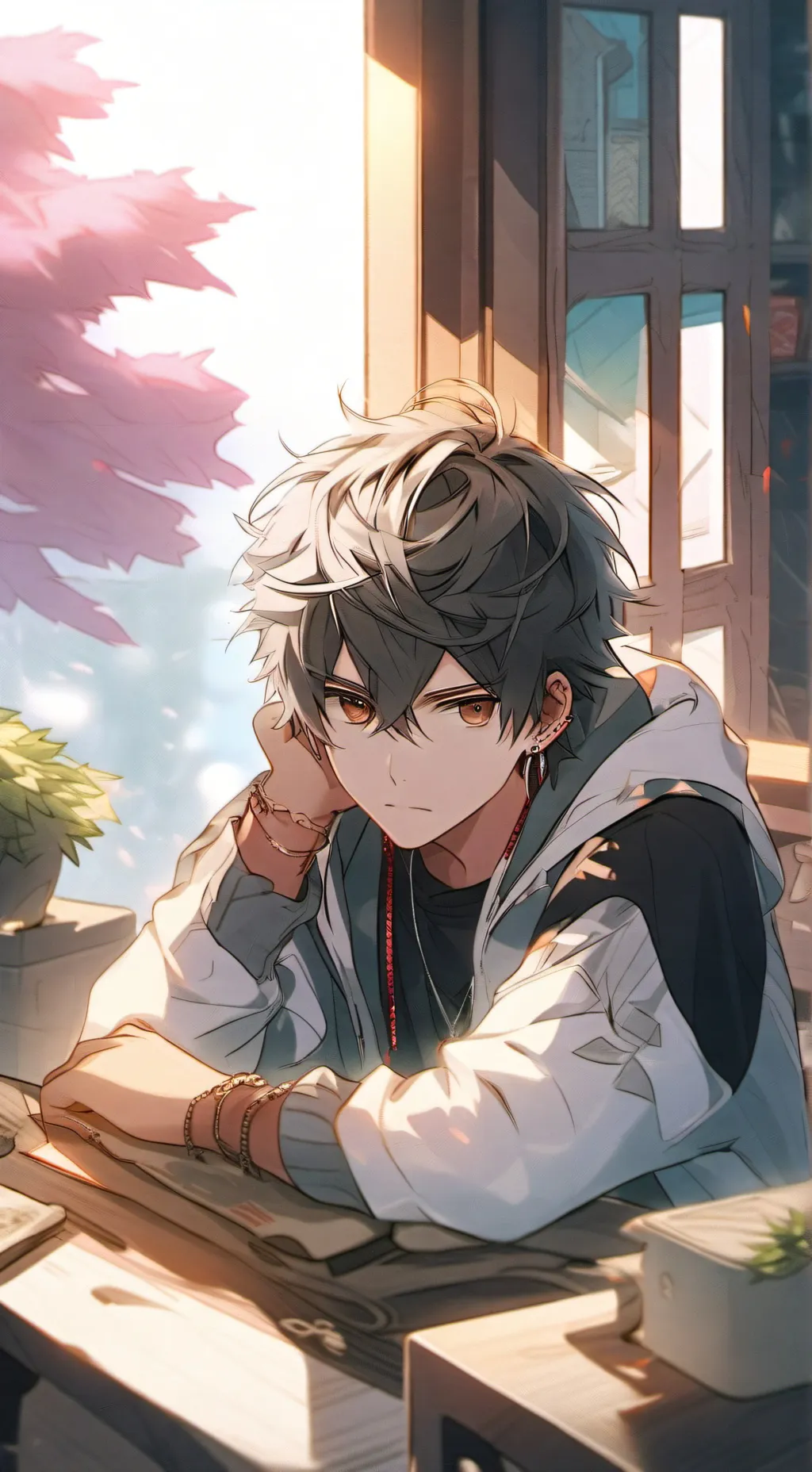 ai character: shadow background