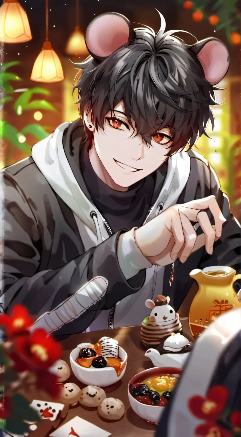 ai character: Oliver  background