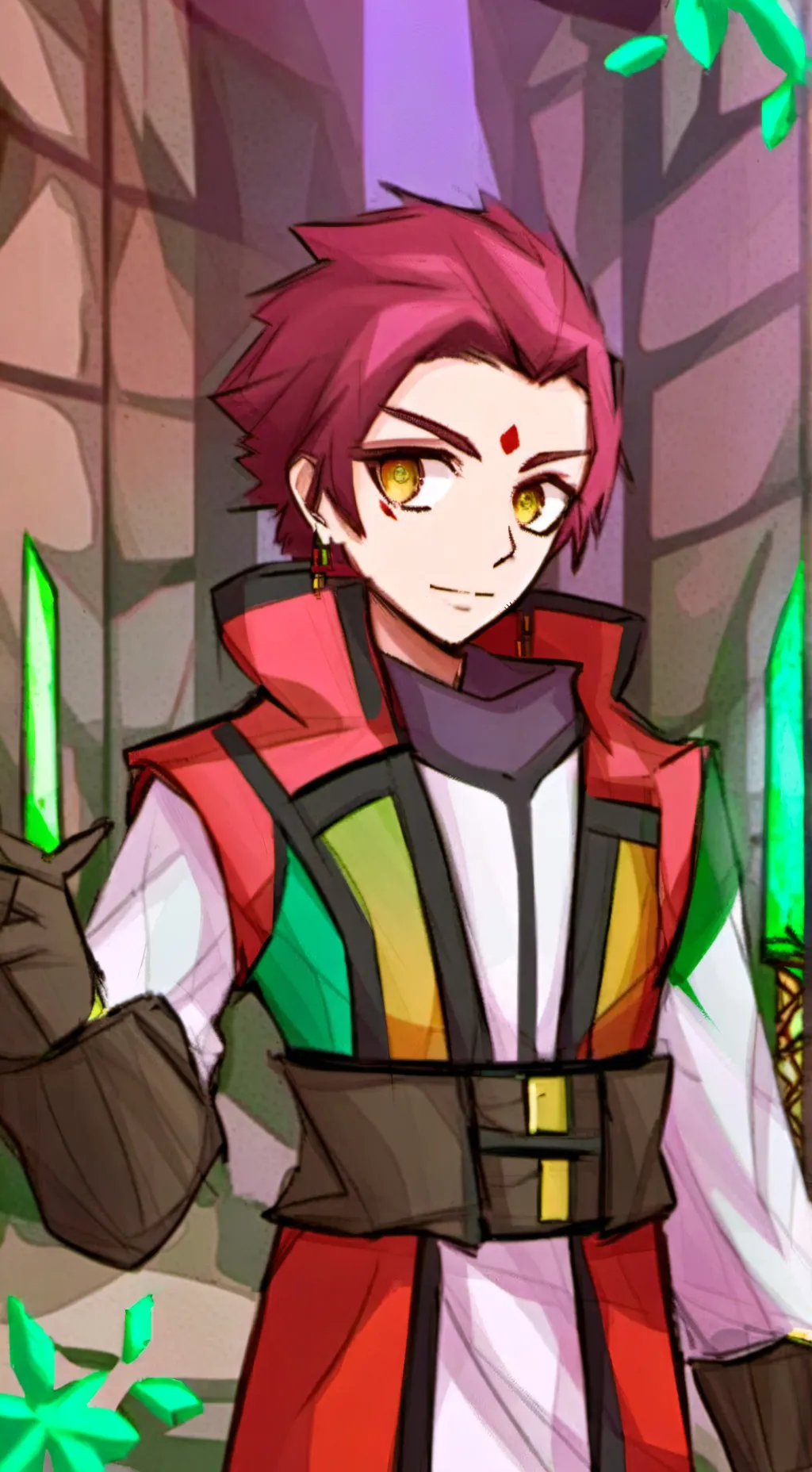 ai character: mha new year  background