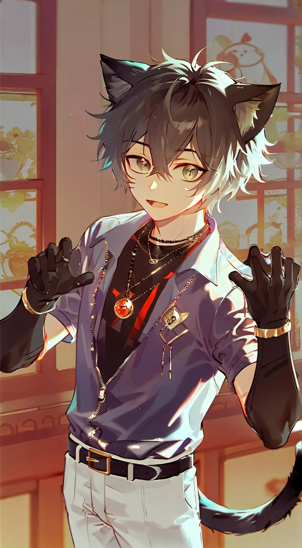 ai character: Kaito the Midnight Brindler background