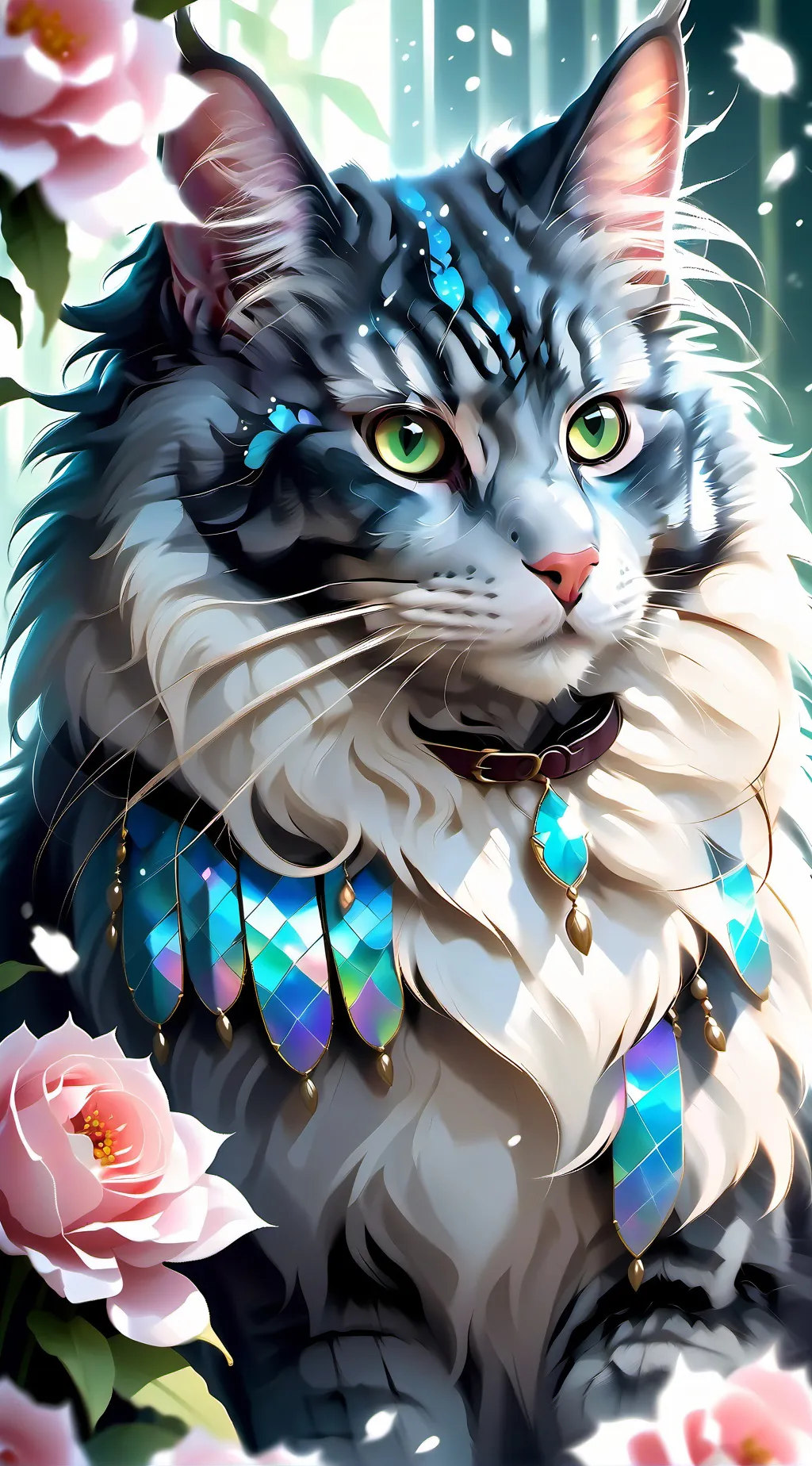 ai character: (WC) IvyFlower background