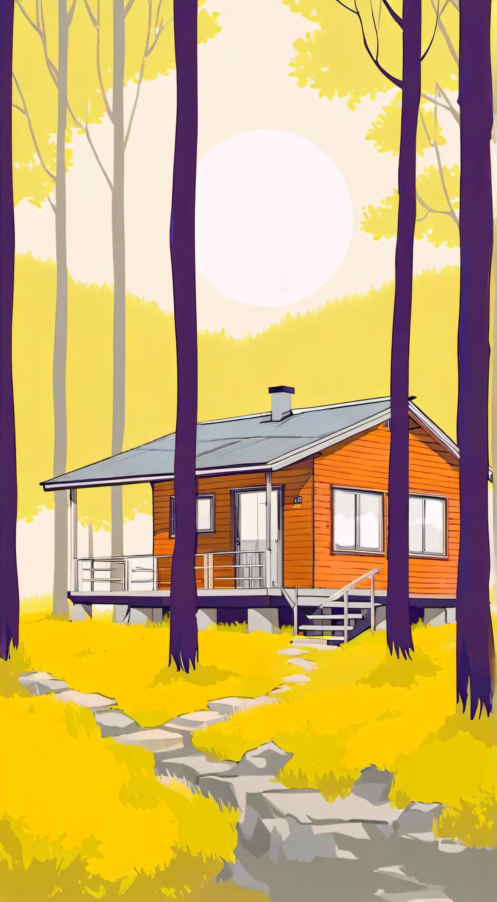 ai character: Md camping background