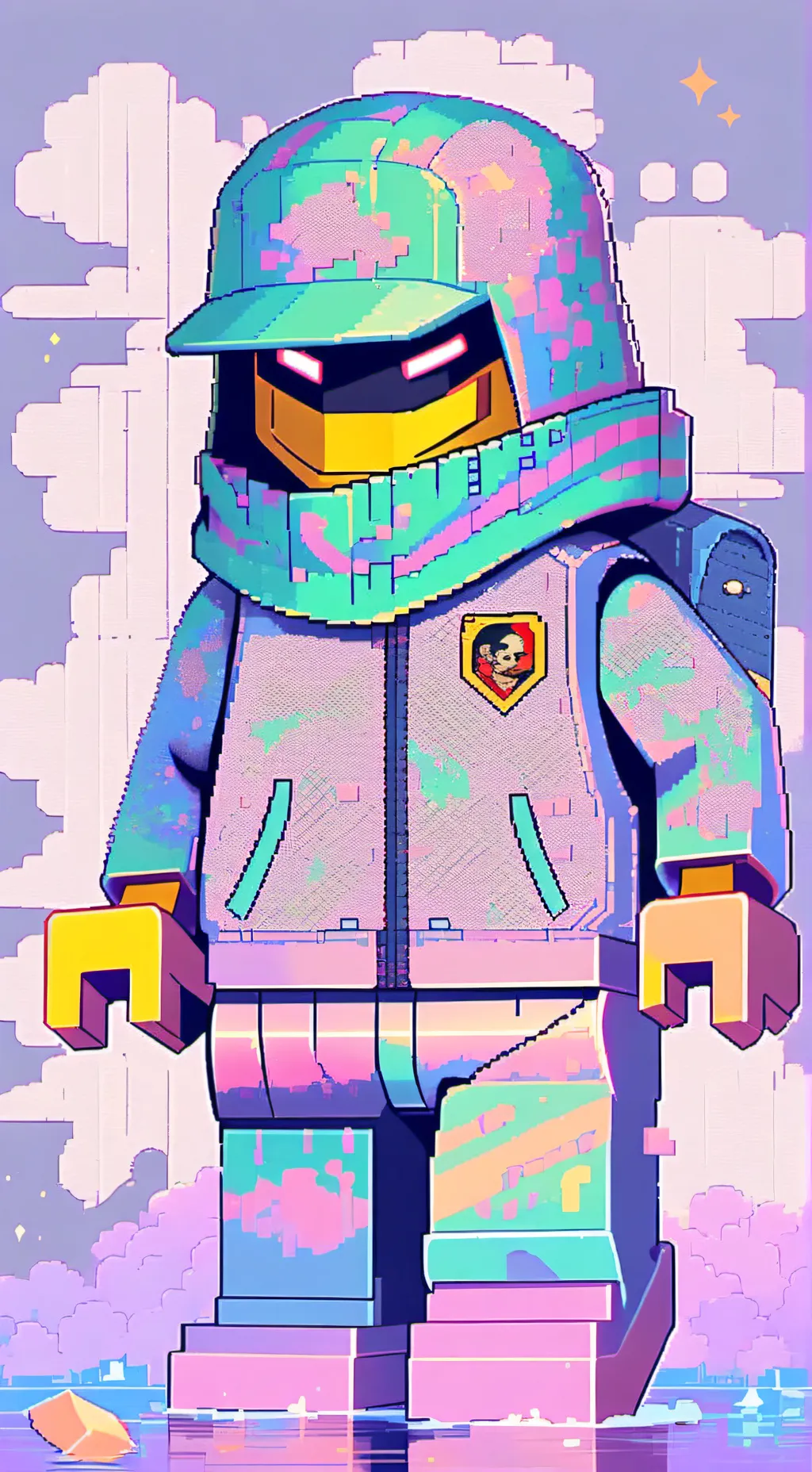 ai character: minifig background