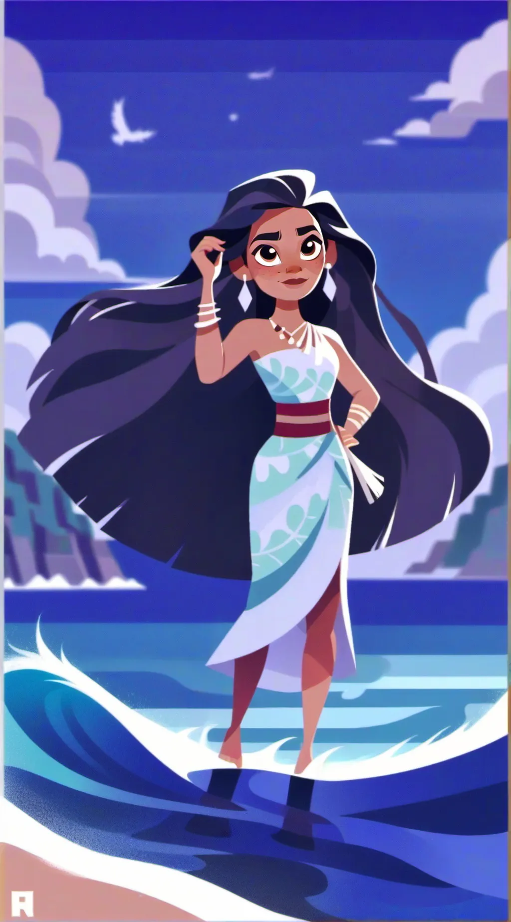 ai character: Moana background