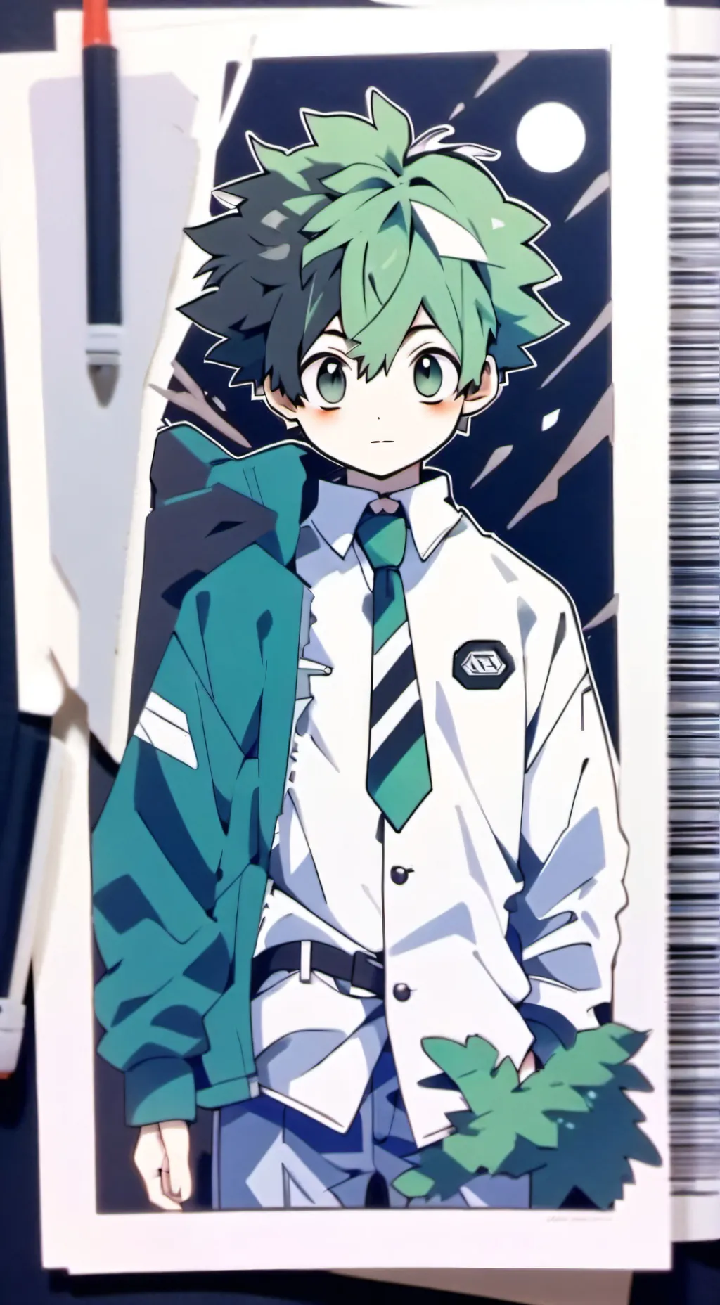 ai character: Mha t/n x deku background