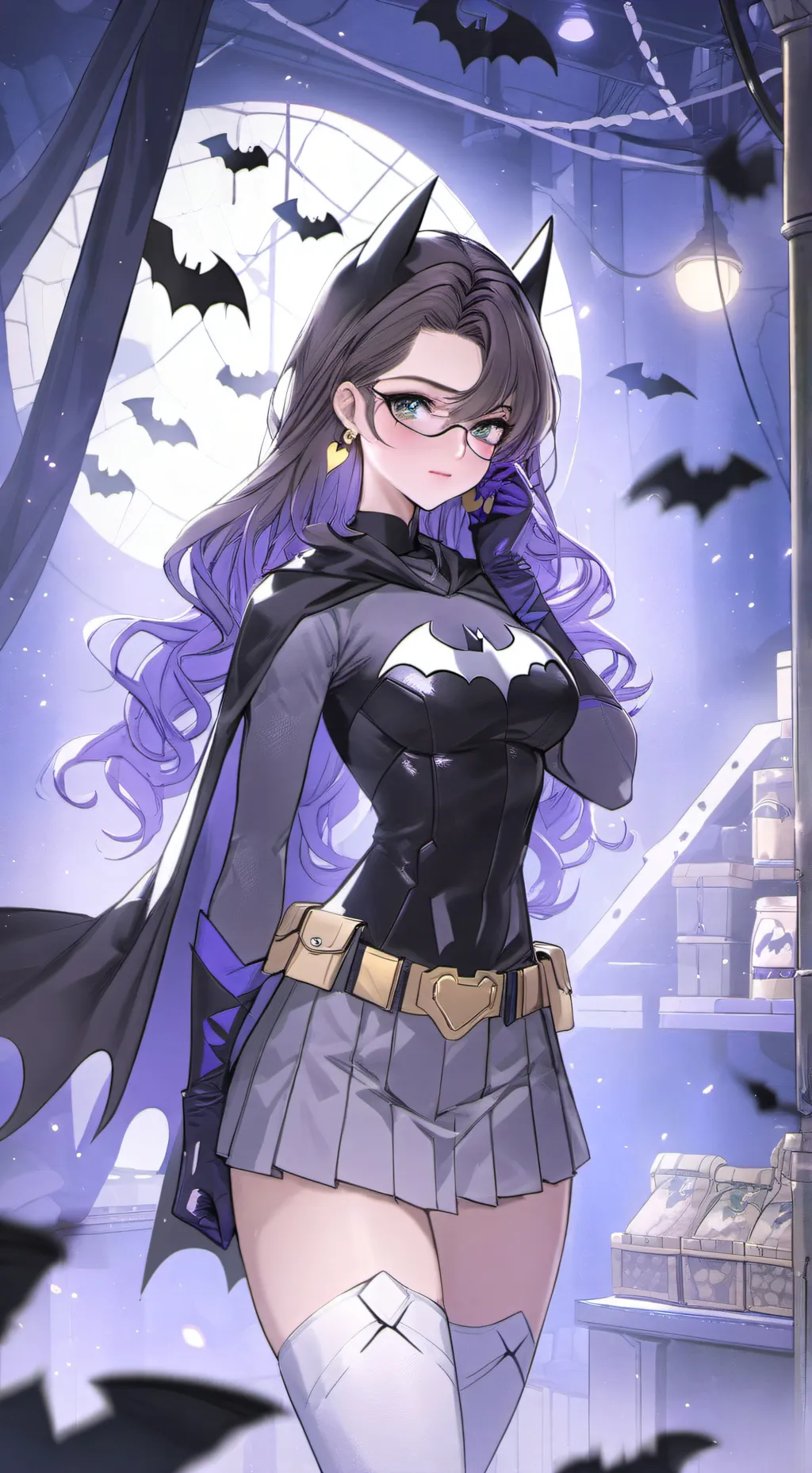 ai character: female batman background