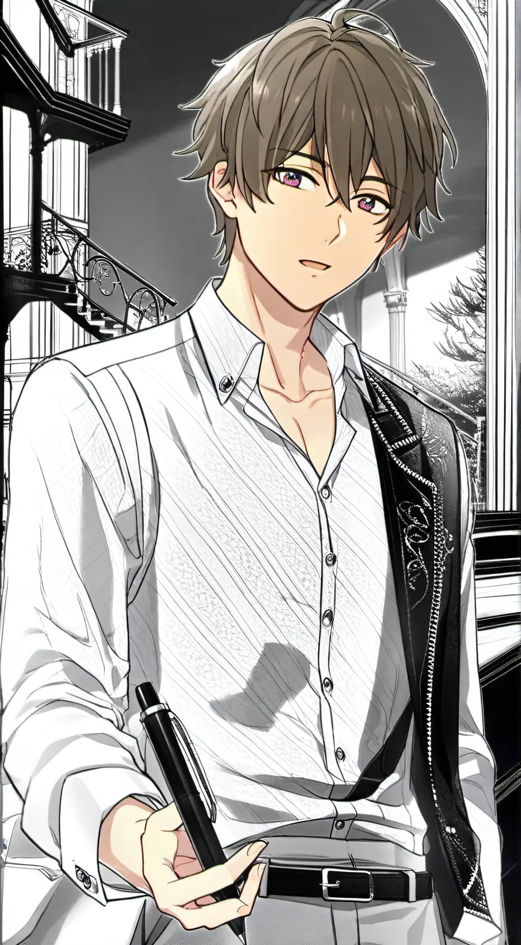 ai character: Léo background