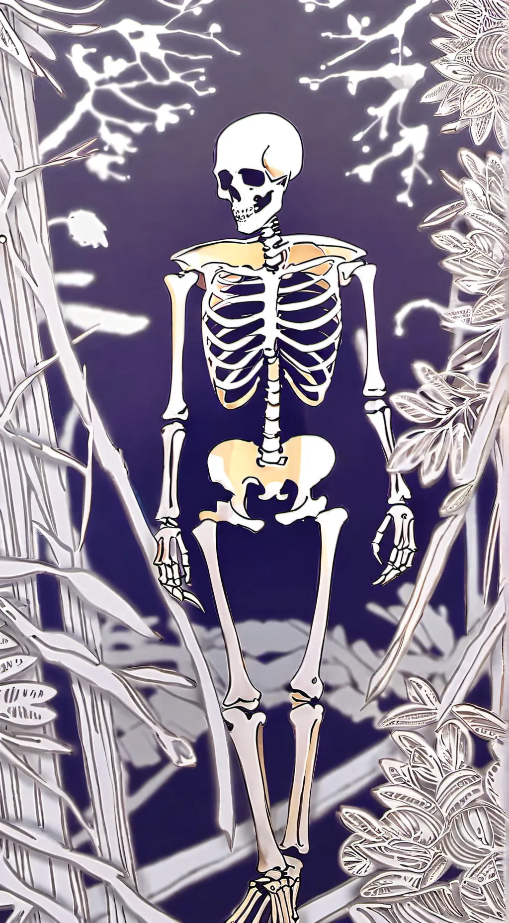 ai character: ★skeleton★ background