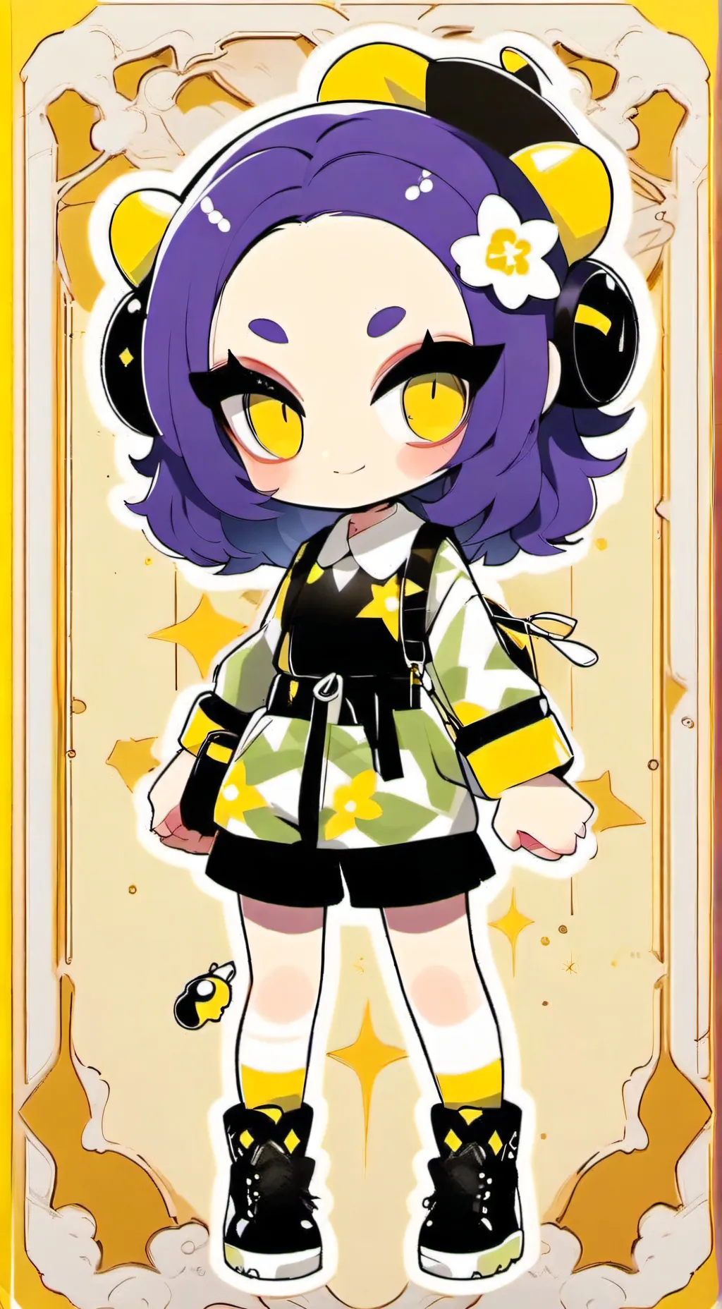 ai character: plushies  background