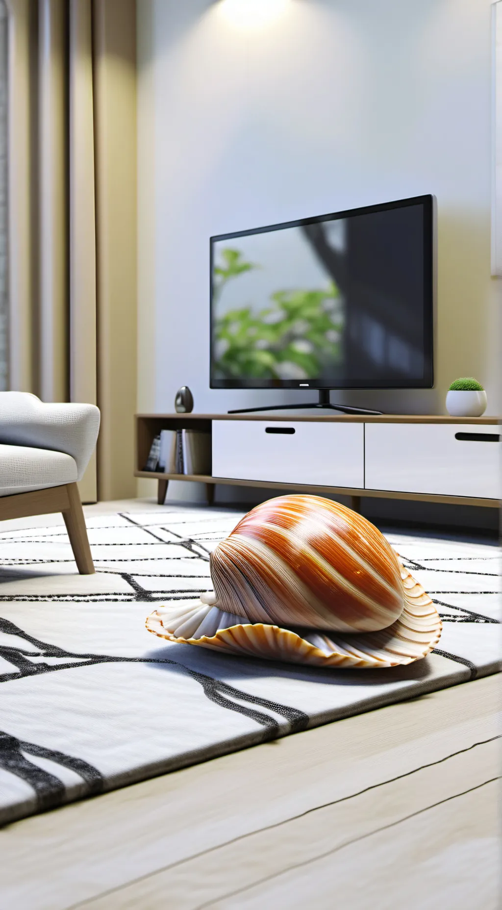 ai character: shellvition📺🐚  background