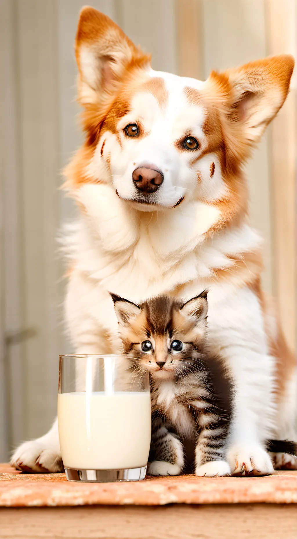 ai character: Whiskers & Paws background