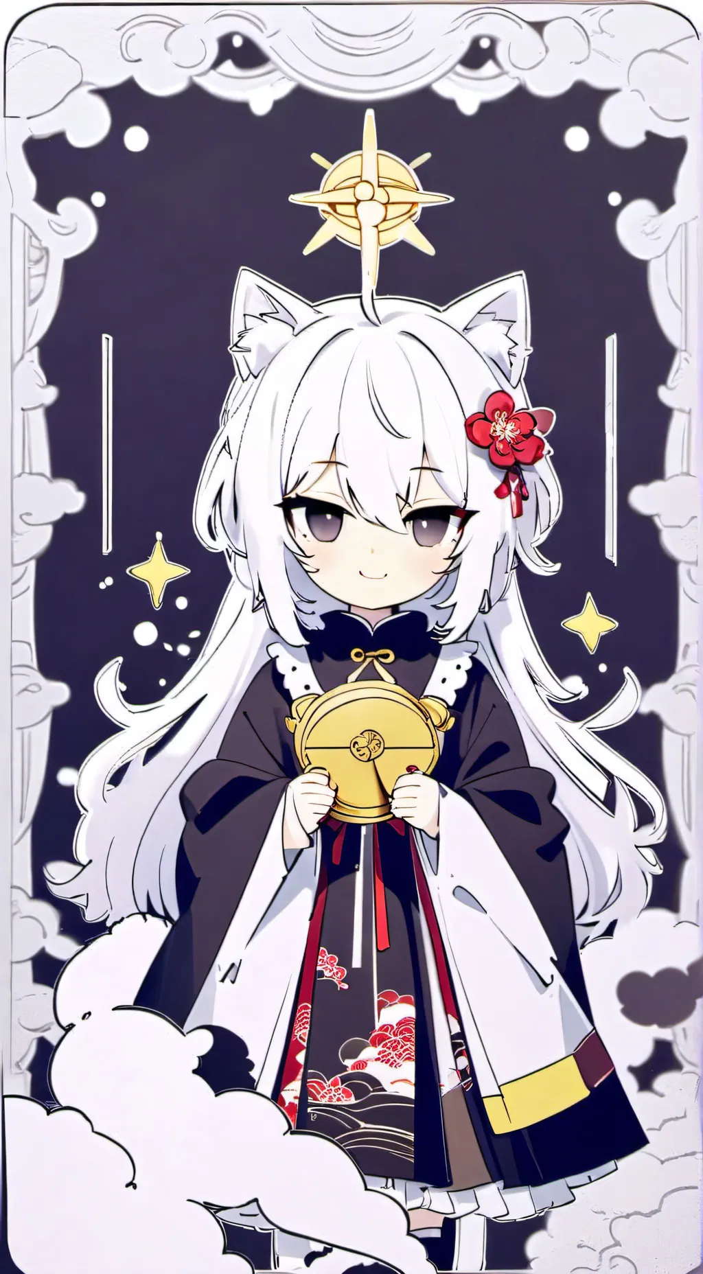 ai character: neko girl background