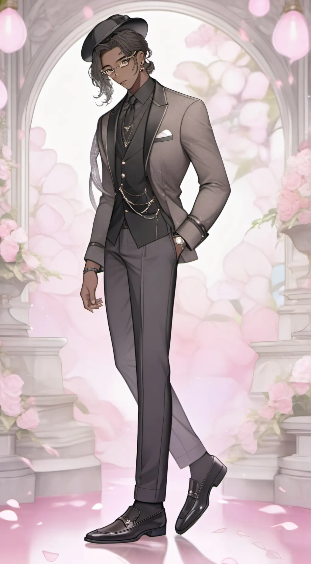 ai character: Black (Sprunki) background