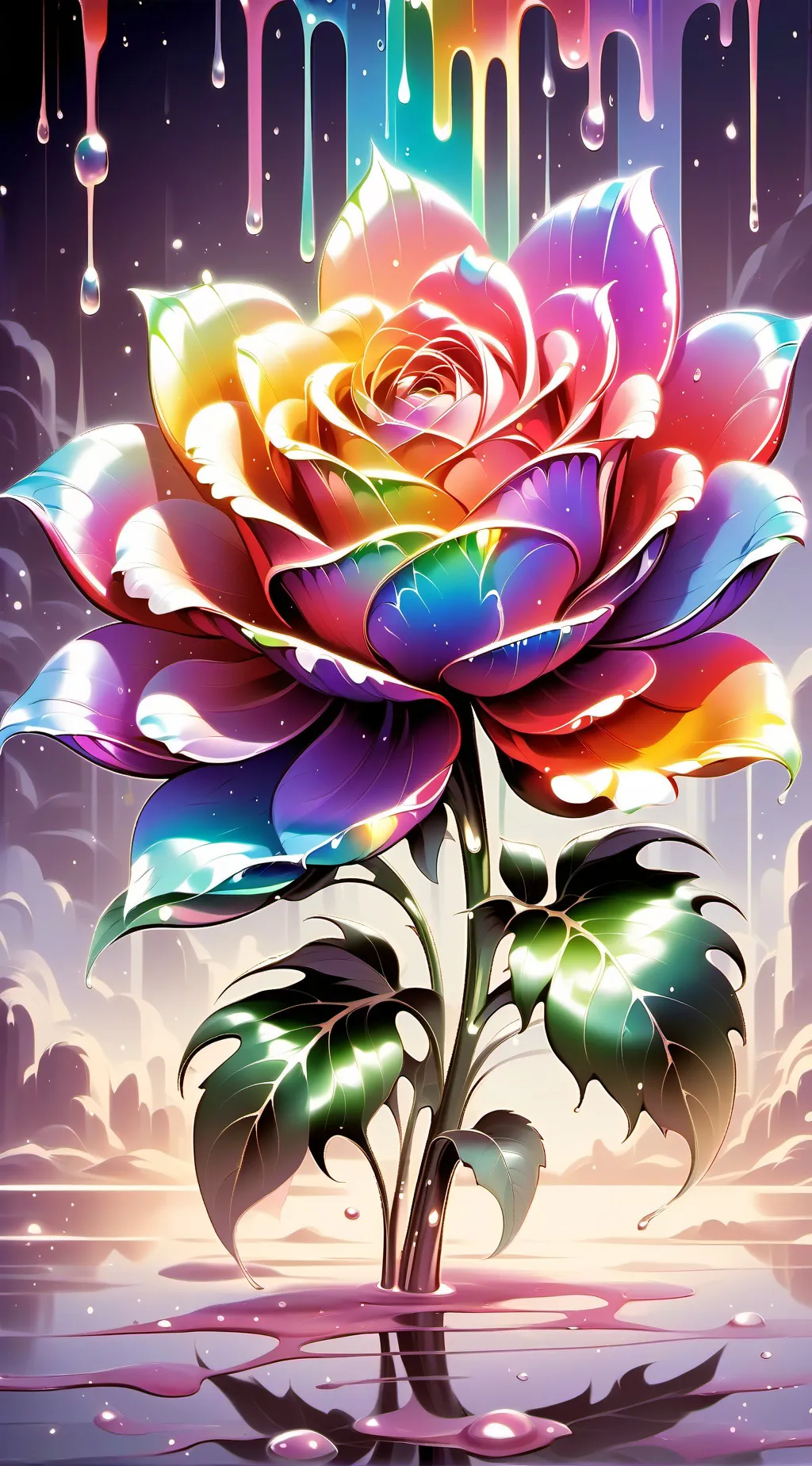 ai character: dandy word  background