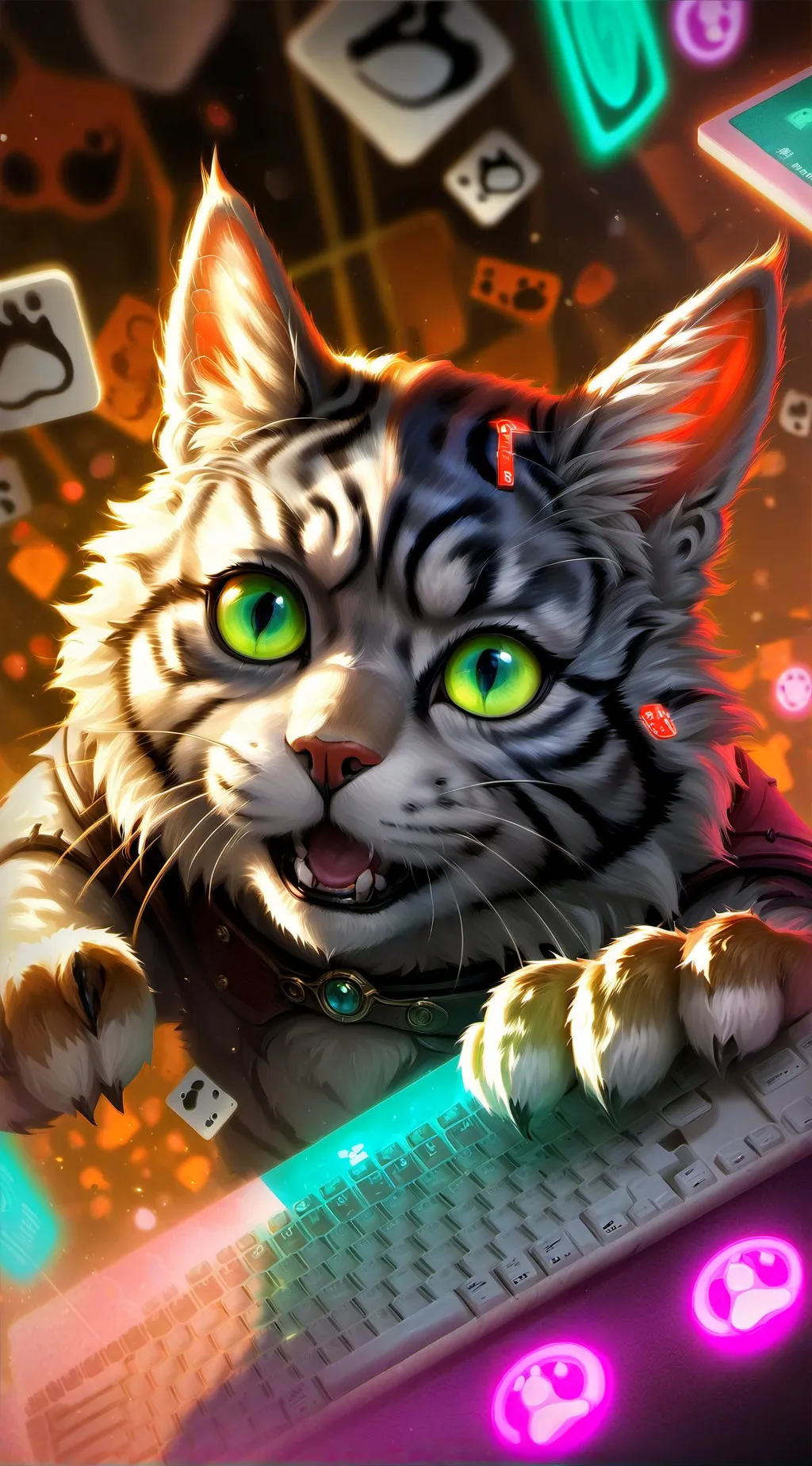 ai character: Pixel background