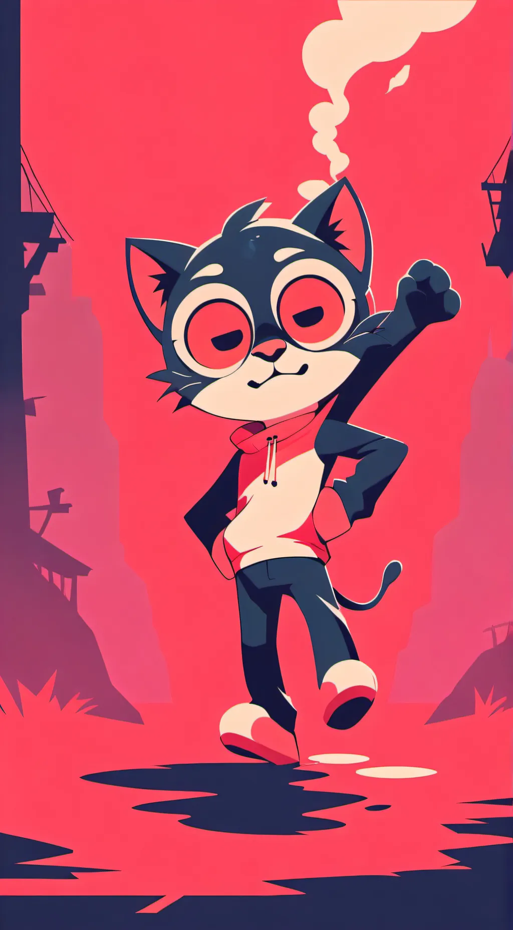 ai character: baby Tom and baby background