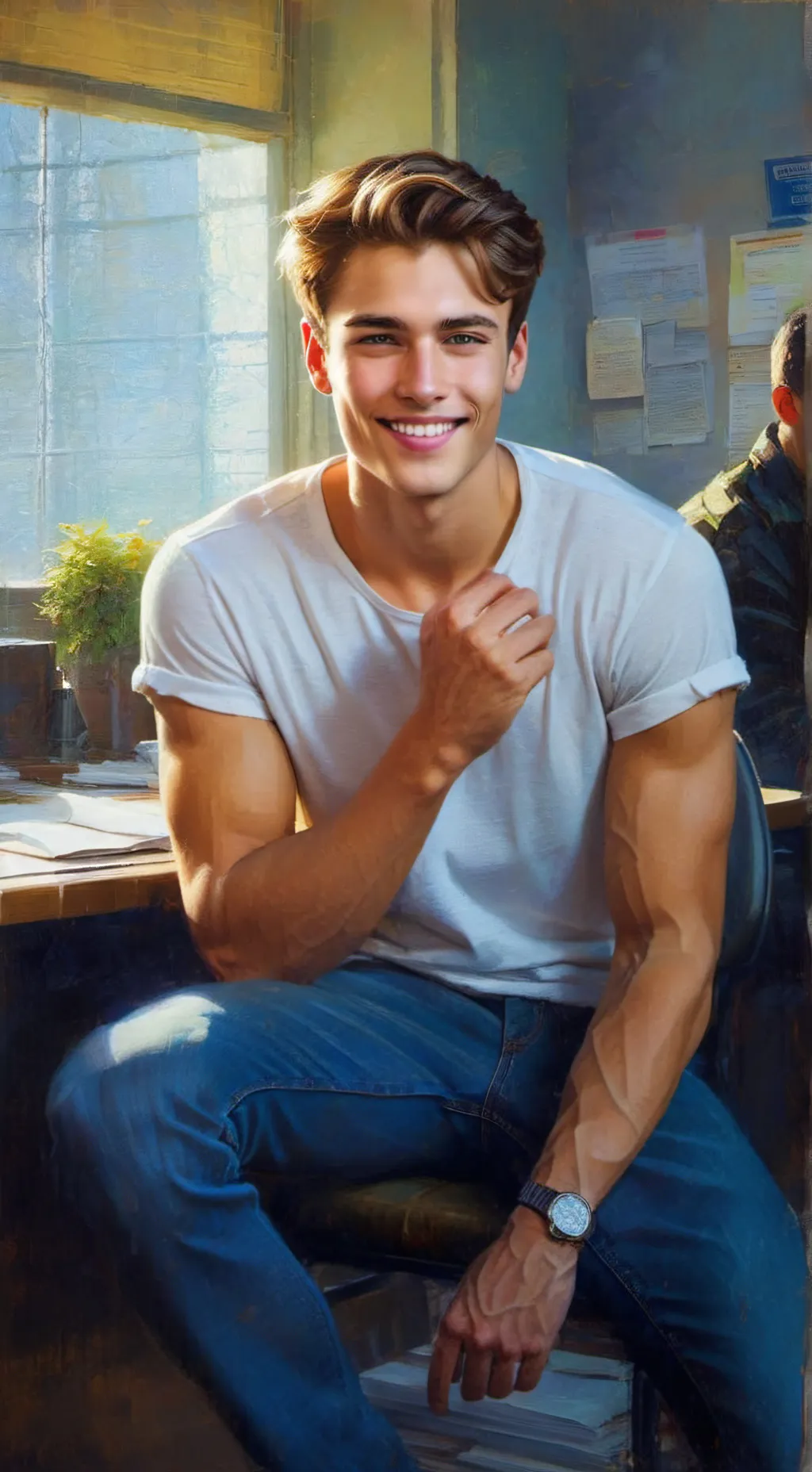 ai character: Eli - STAR Series  background