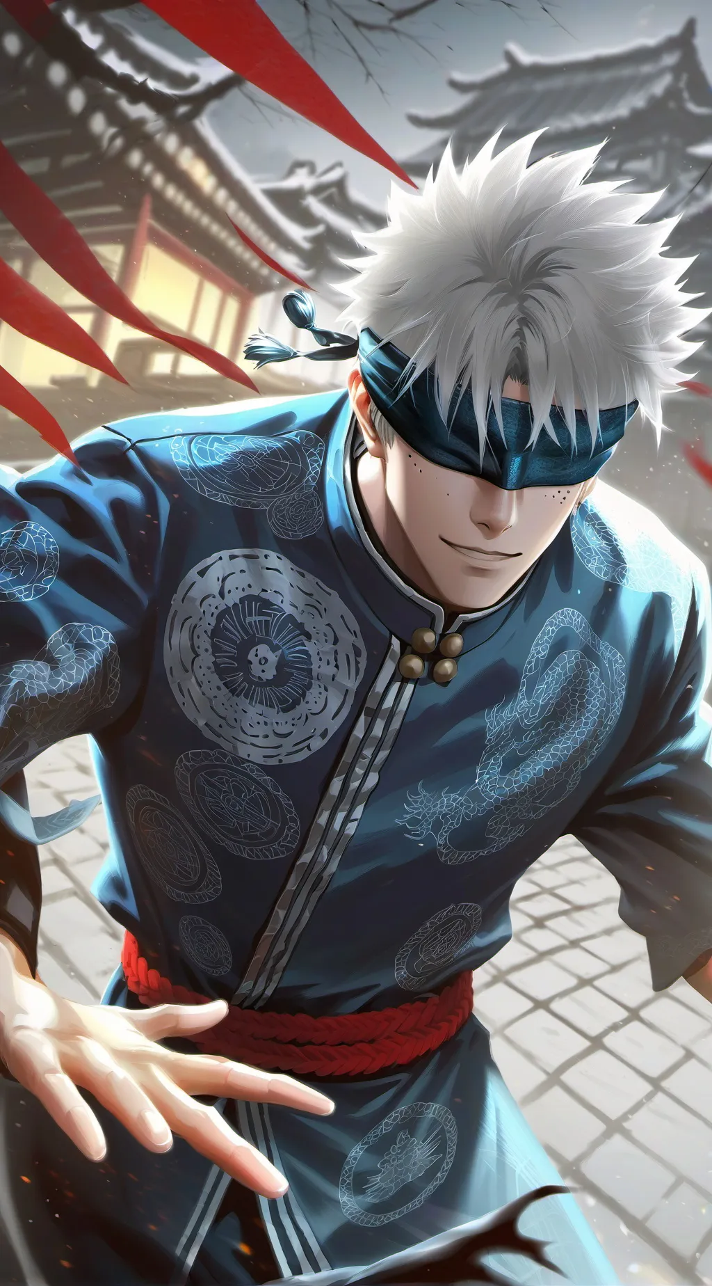 ai character: Gojo Satoru background