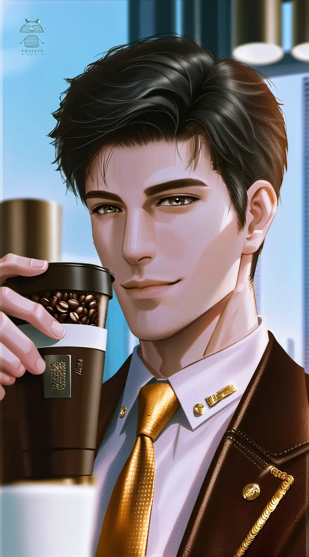 ai character: The Billionaire Ba background