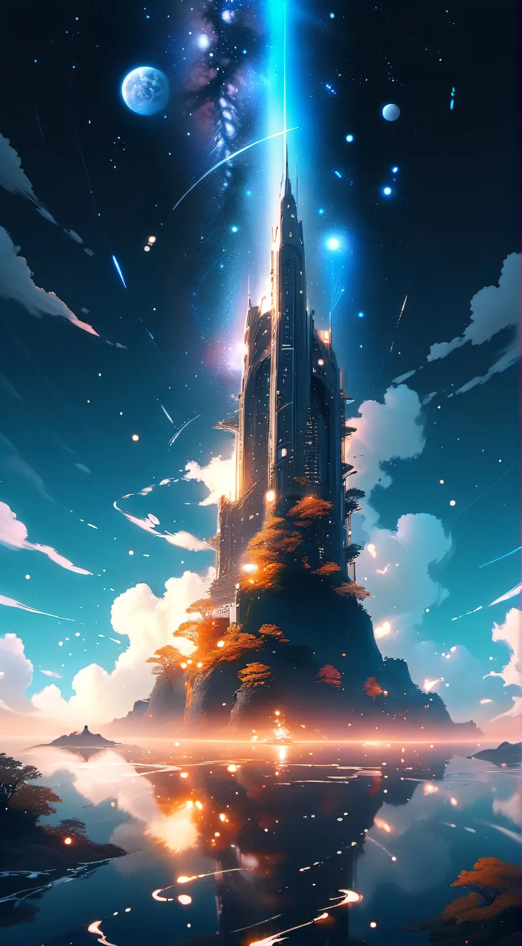 ai character: Mha stays up late? background