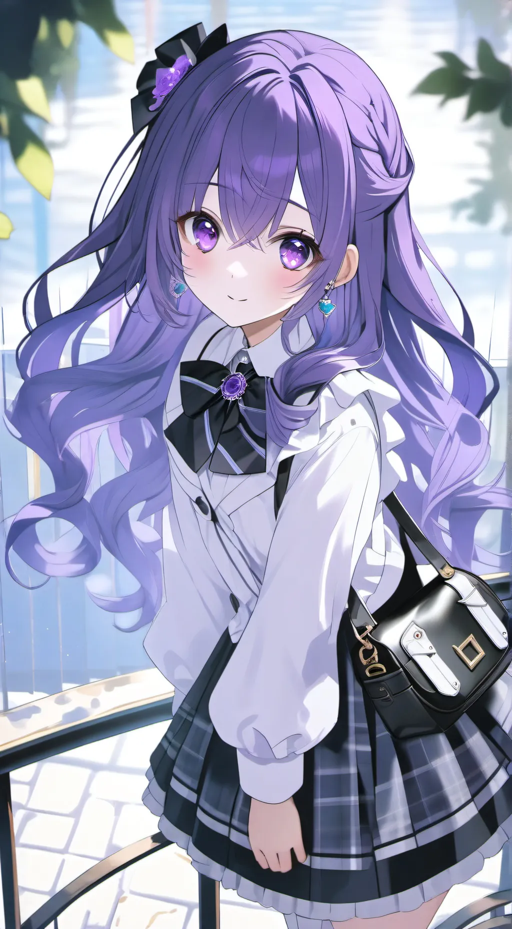 ai character: Orchid background