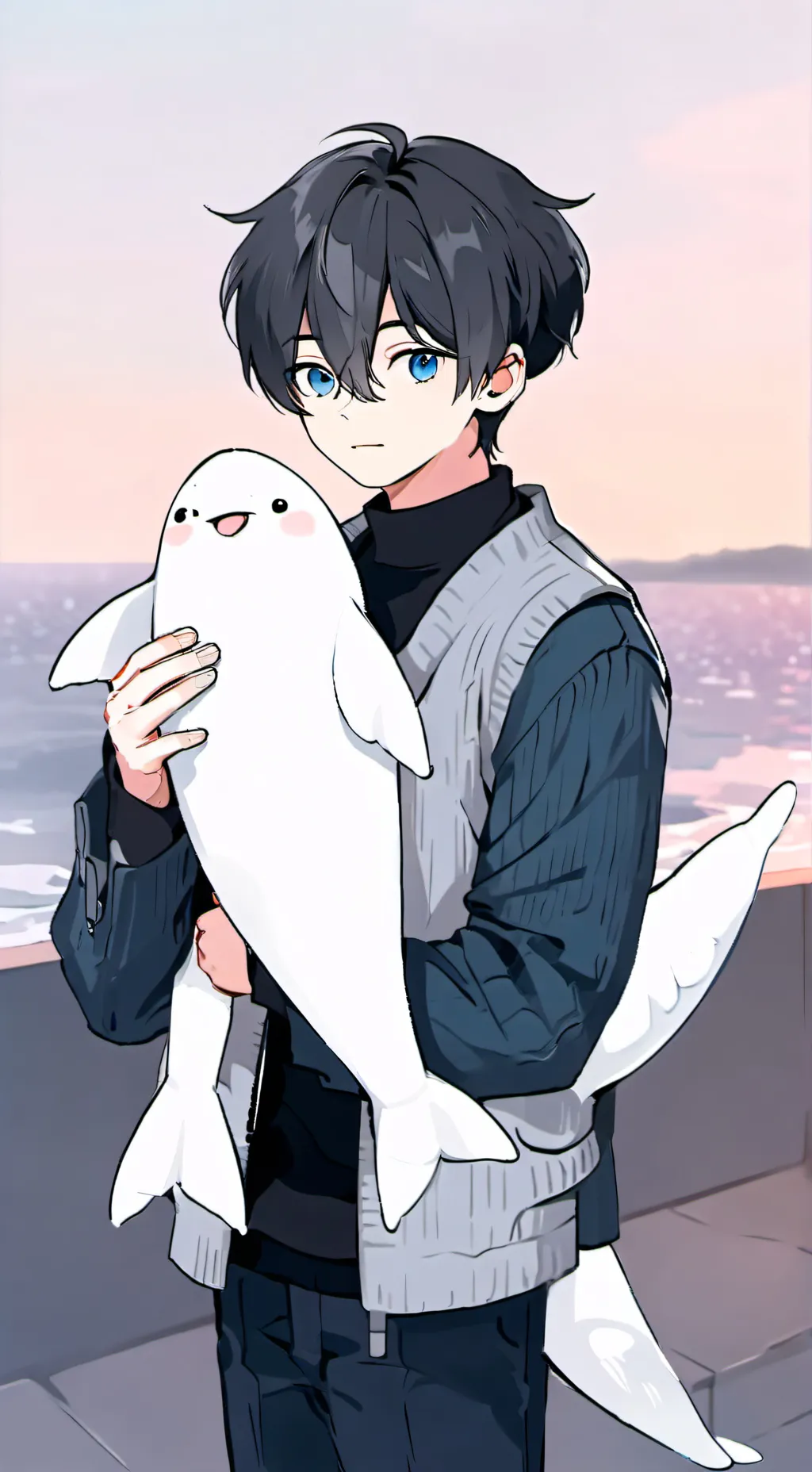 ai character: Echo the Beluga background