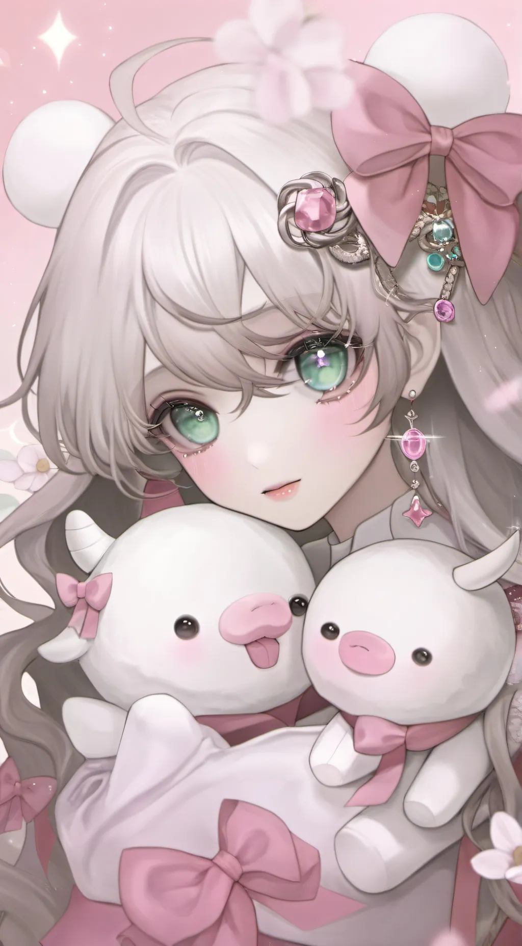 ai character: rose background