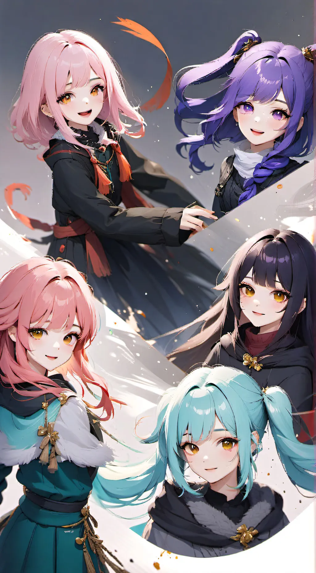 ai character: K-POP demon-hunter background