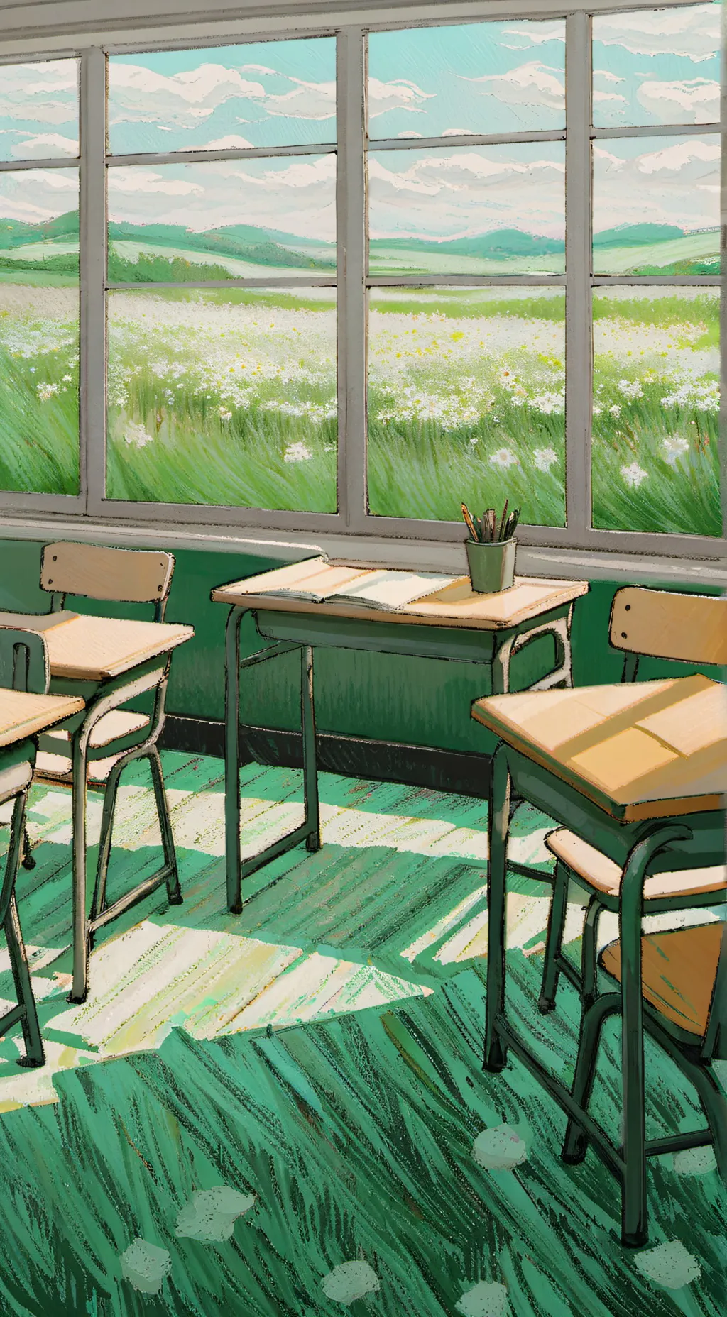 ai character: training school  background