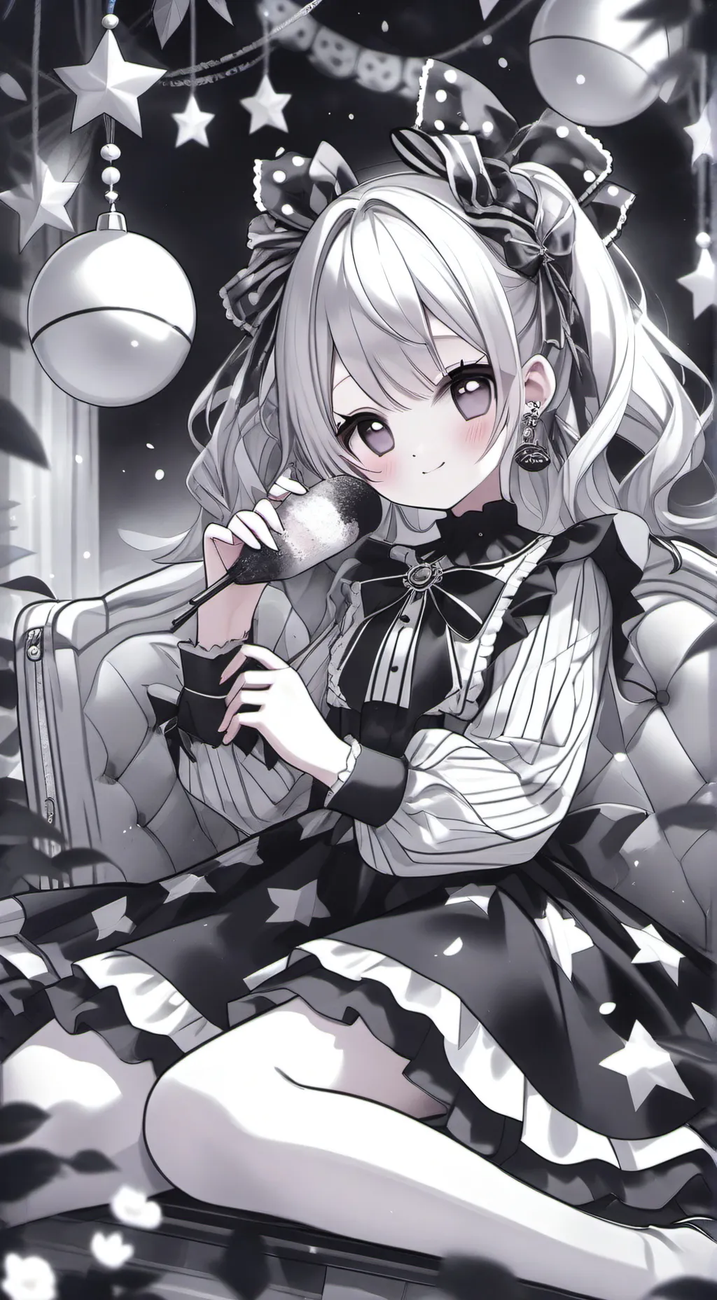 ai character: Digital circus background