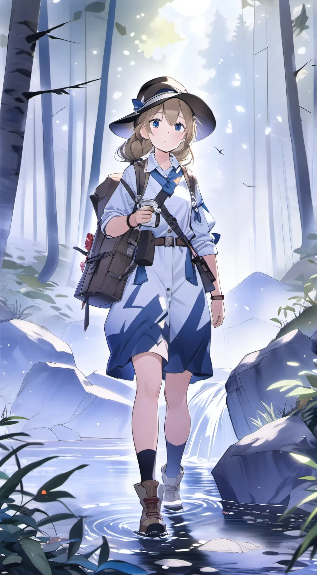 ai character: Luna background