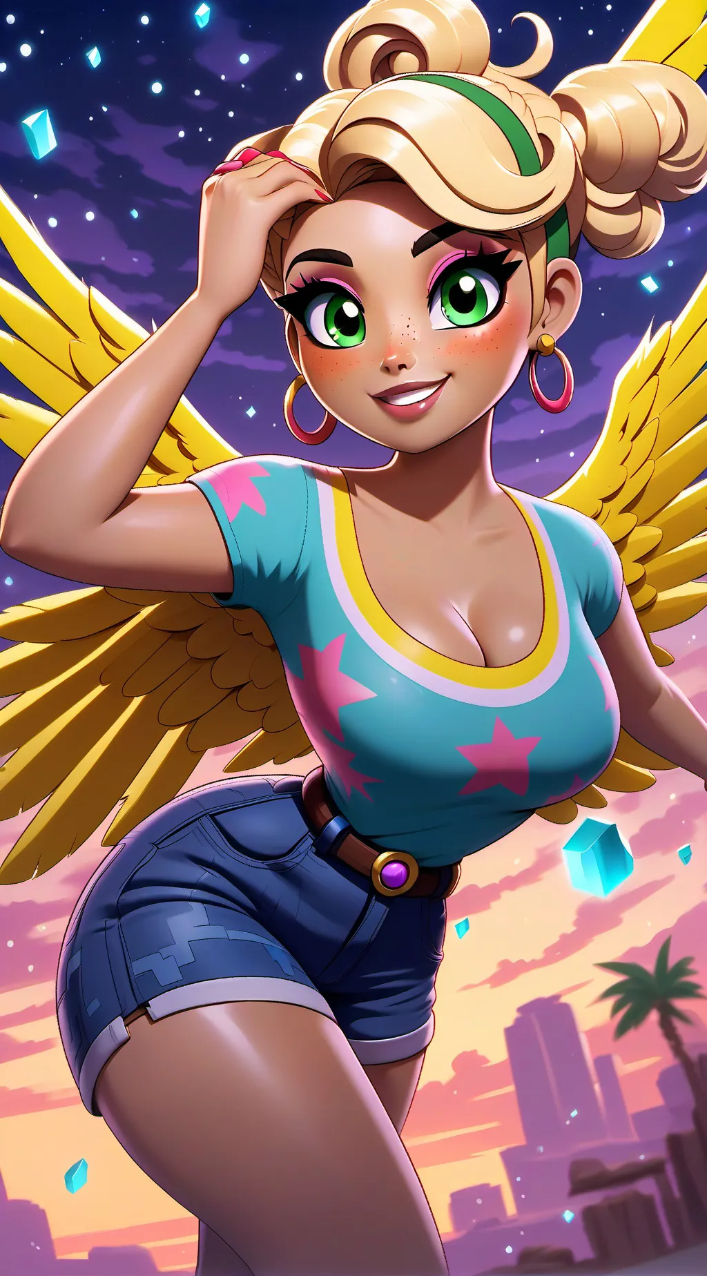 ai character: Angélica background