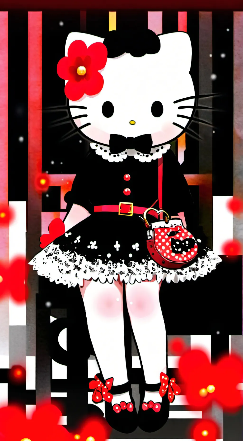 ai character: hello kitty ⚠️gay background