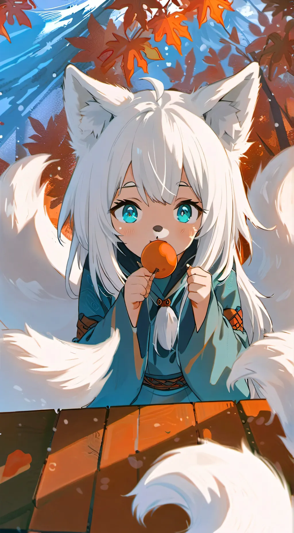 ai character: Snowy Arctican background