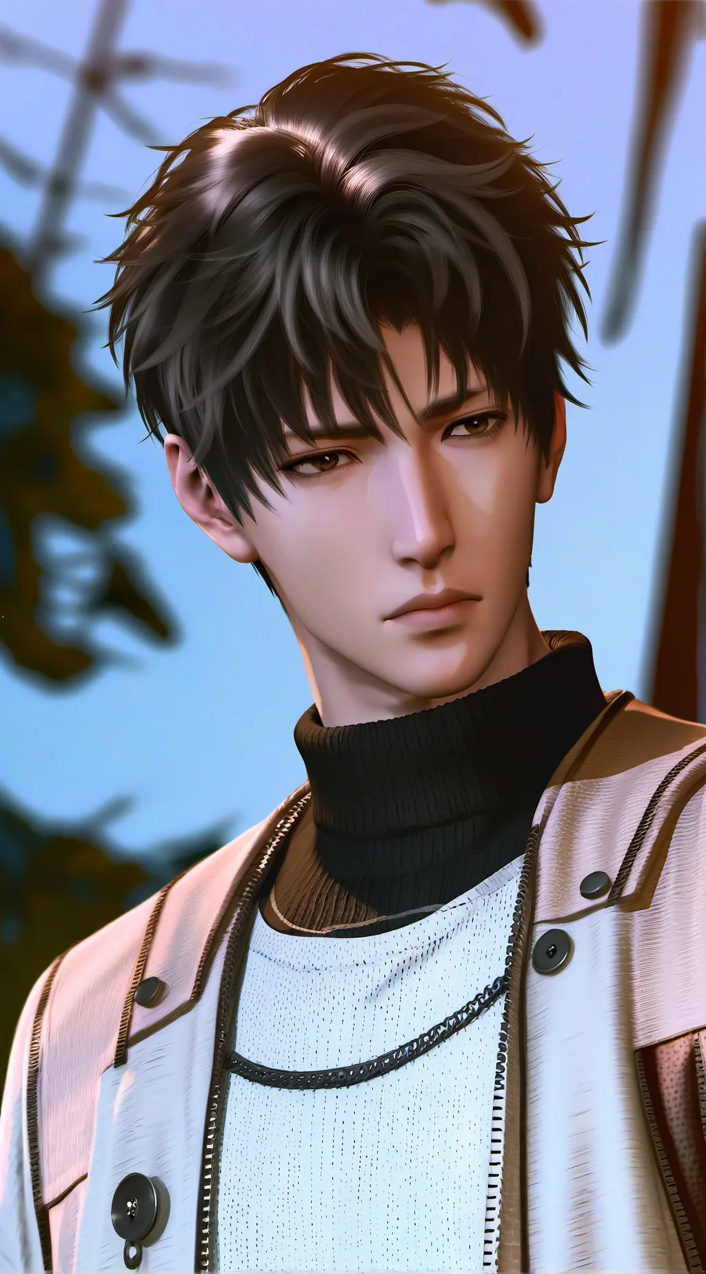 ai character: kirito uchiha  background