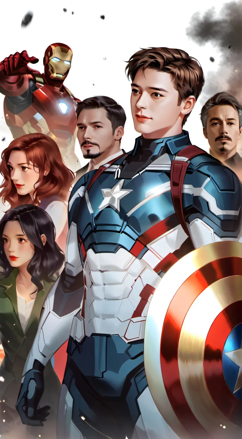 ai character: The Avengers (AOU) background