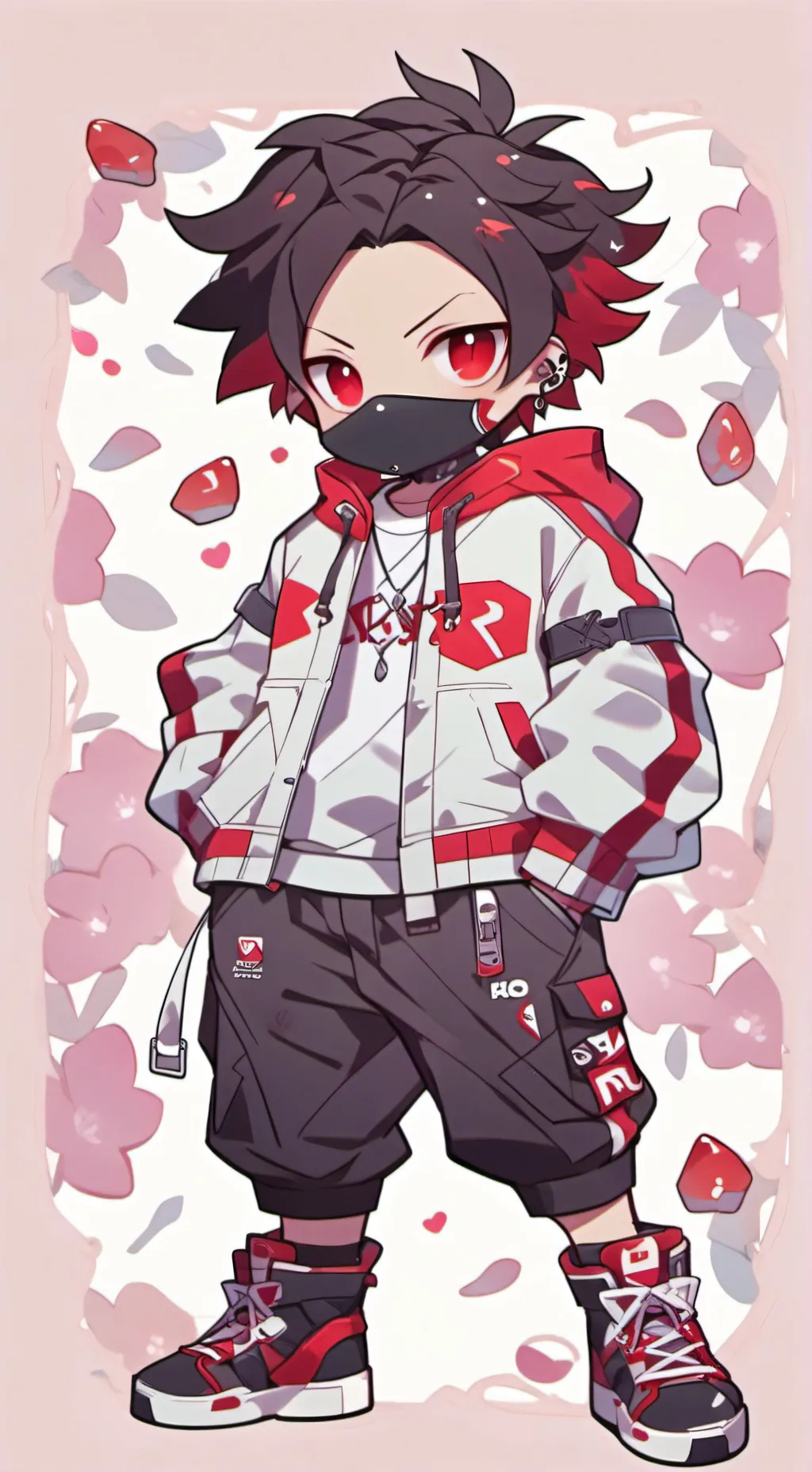 ai character: Axolot boy background