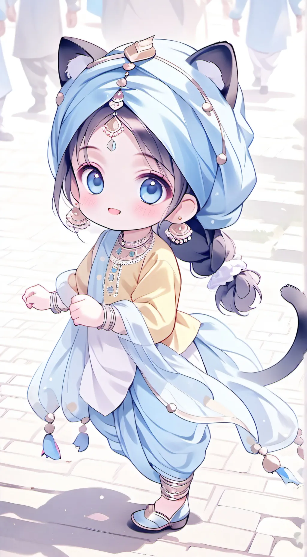 ai character: 🪯 Sikh Neko 🪯 background